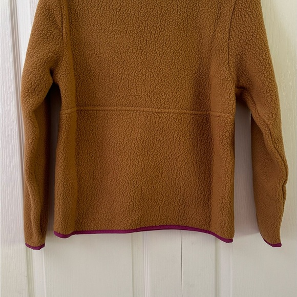 Patagonia Women's Retro Pile Fleece Marsupial Nest Brown with Amaranth Pink - Picture 6 of 15